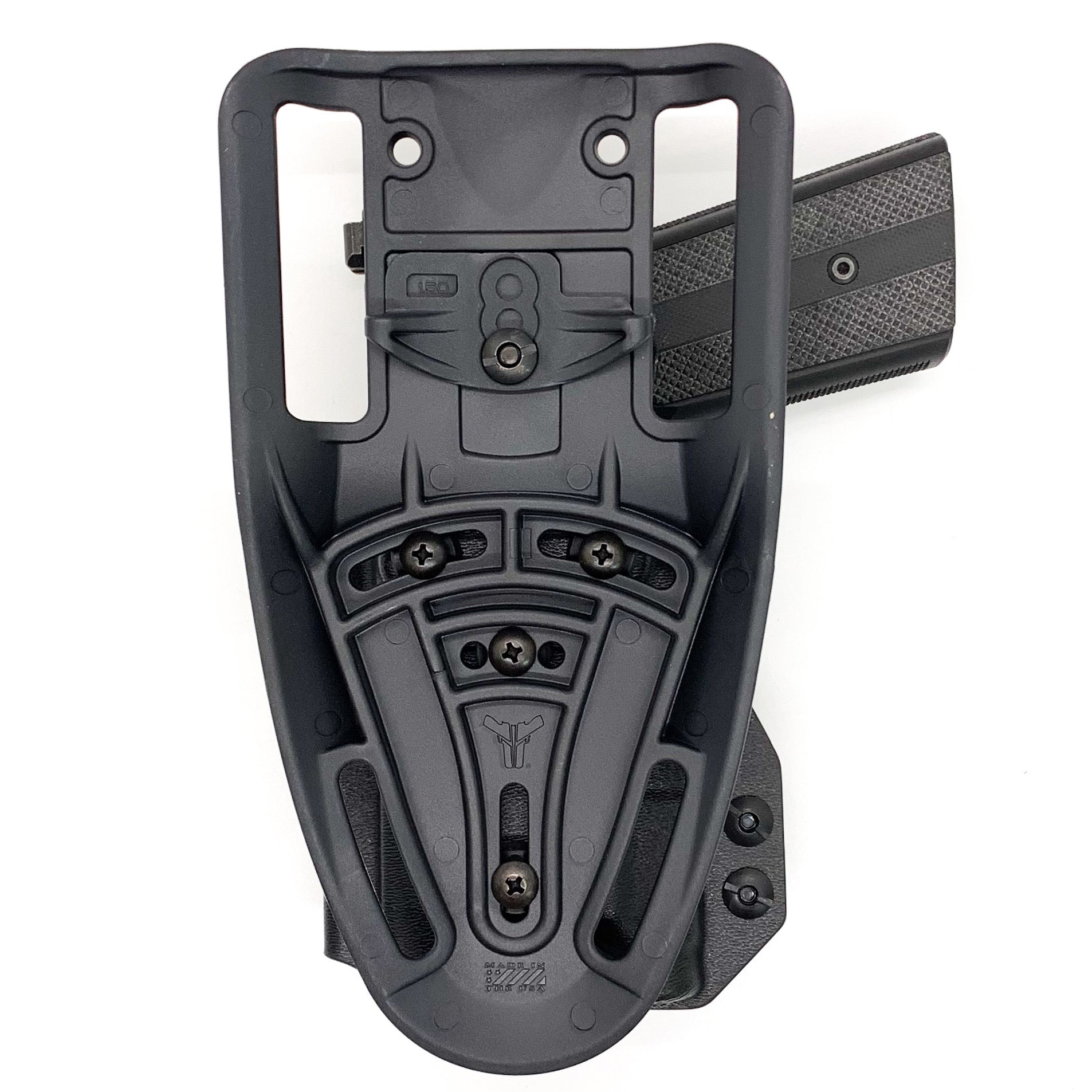 For the best OWB Duty & Competition Kydex Holster designed to fit the Sig Sauer P365-XMACRO, P365, and P365XL with the Mischief Machine Alpha, Omega, & Commander Grip Module and the Streamlight 1913 TLR-7 Sub, shop Four Brothers Holsters. Full sweat guard, Open muzzle, cut for red dot sights. MACRO TLR7 Sub