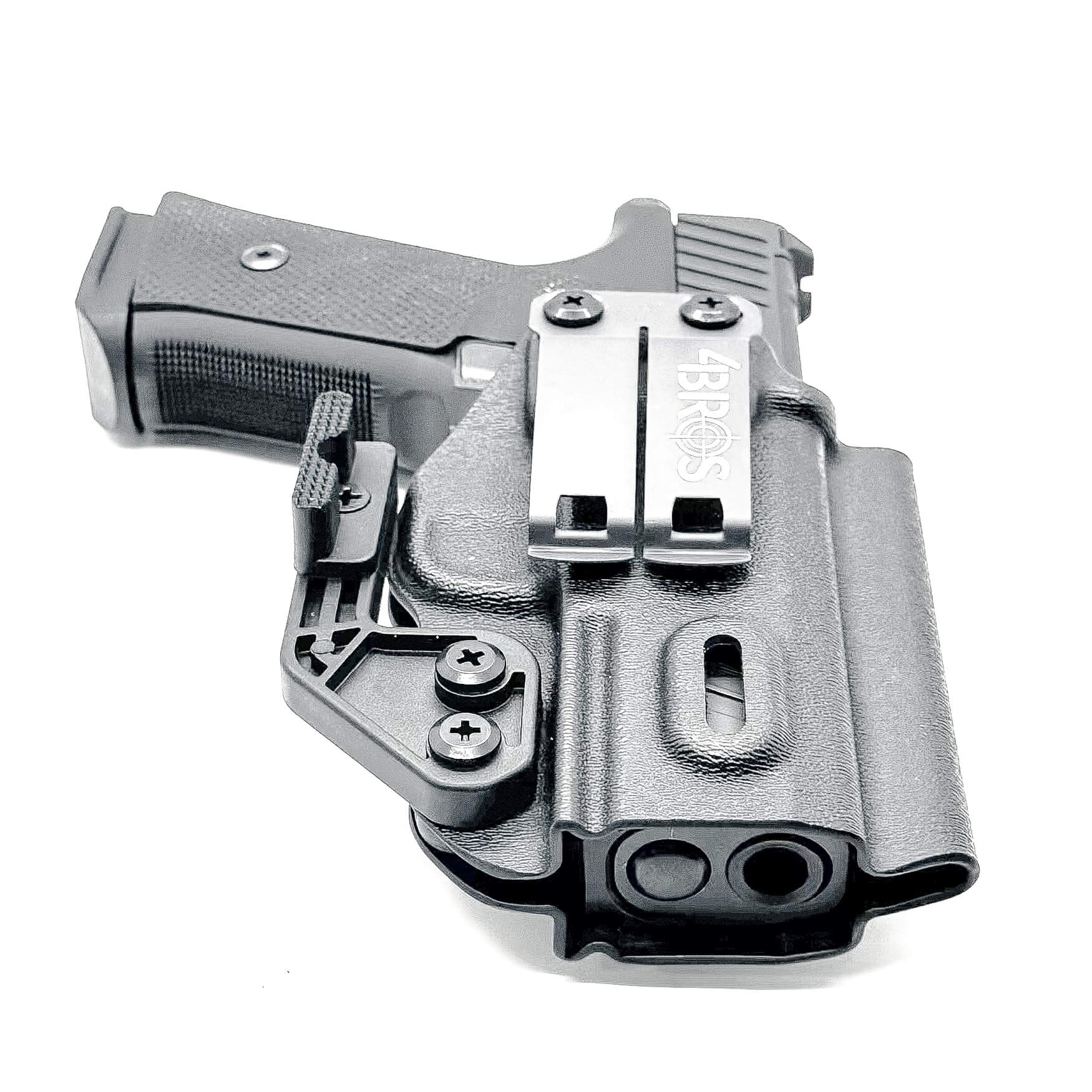 For the best concealed IWB AIWB Inside Waistband Holster designed to fit the Mischief Machine Commander Grip Module and Taurus GX4, shop Four Brothers Holsters.