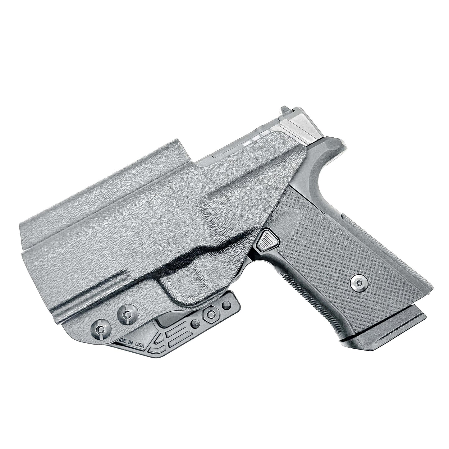 For the best concealed IWB AIWB Inside Waistband Holster designed to fit the Mischief Machine Commander Grip Module and Taurus GX4, shop Four Brothers Holsters.