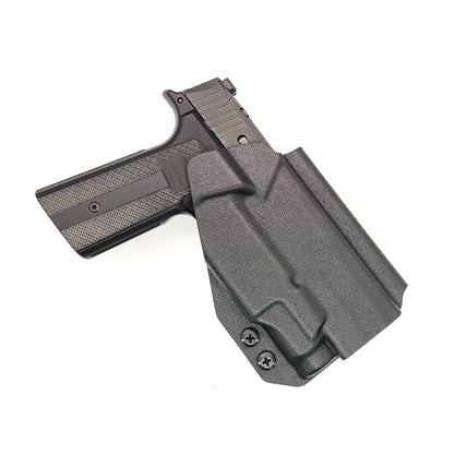 For the best OWB Holster for the Sig Sauer P365-XMACRO, P365 orP365XL & Mischief Machine Grip Module & Streamlight 1913 TLR-7 Sub, shop Four Brothers Holsters.