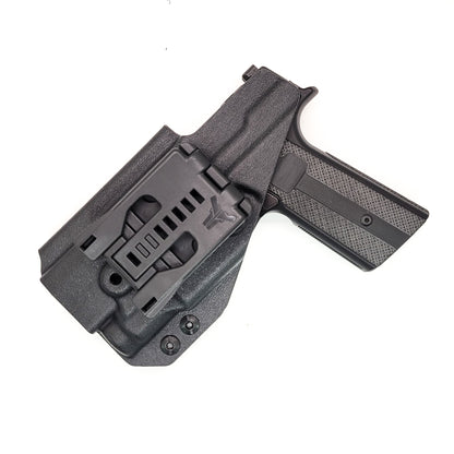 For the best OWB Holster for the Sig Sauer P365-XMACRO, P365 orP365XL & Mischief Machine Grip Module & Streamlight 1913 TLR-7 Sub, shop Four Brothers Holsters.