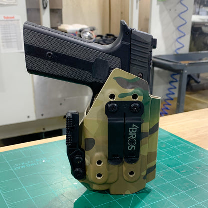 For the best IWB Holster for the Sig Sauer P365-XMACRO, P365 or P365XL & Mischief Machine Module & Streamlight TLR-7 X or A, shop Four Brothers Holsters.  