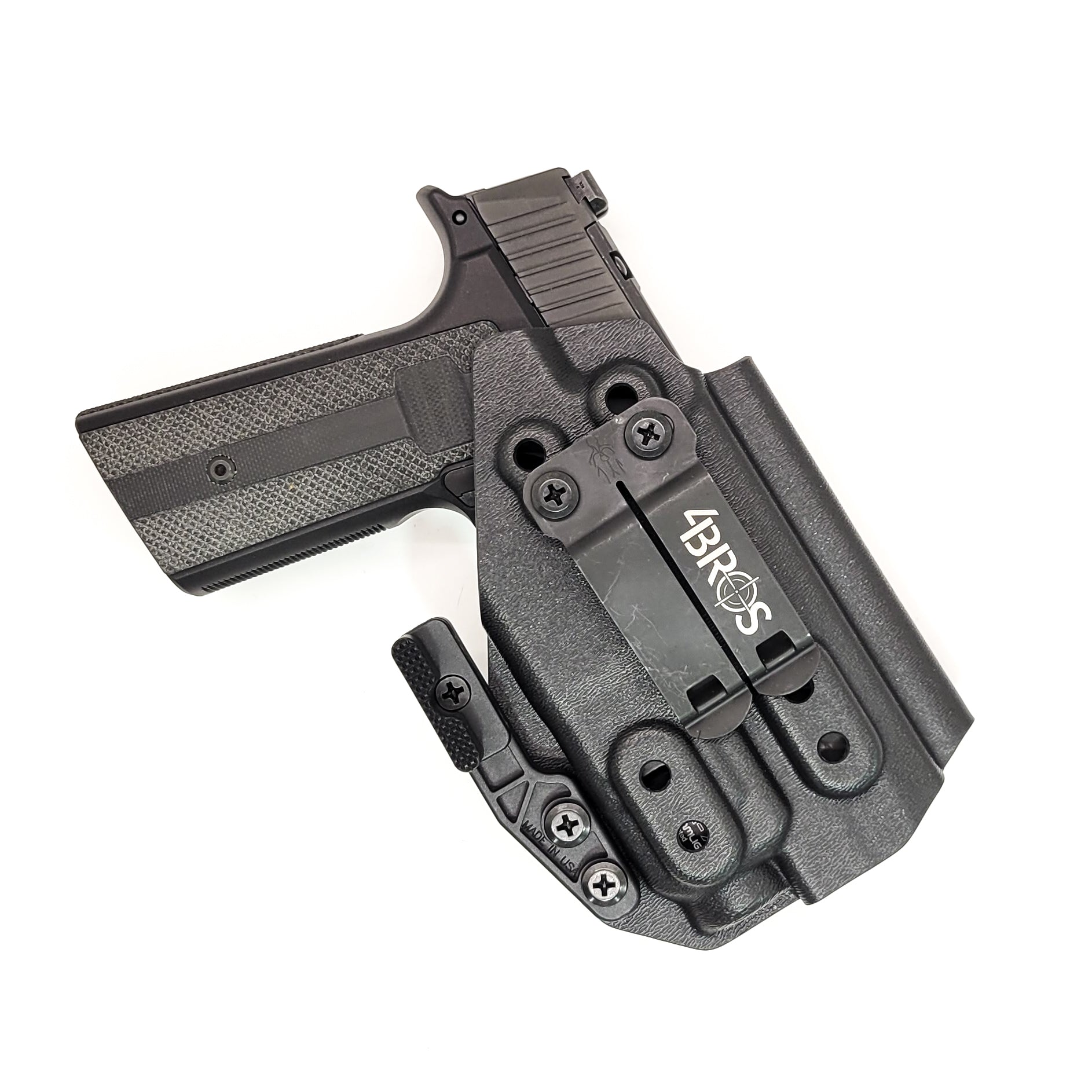 For the best IWB Holster for the Sig Sauer P365-XMACRO, P365 or P365XL & Mischief Machine Module & Streamlight TLR-7 X or A, shop Four Brothers Holsters.  