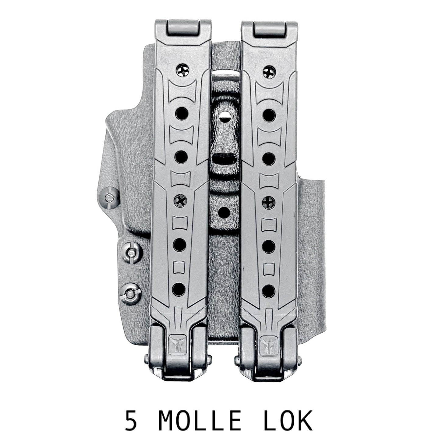 Outside Waistband & Molle Mount Kydex holster carrier for the Motorola APX NEXT All-Band P25 Smart Radio from Four Brothers Holsters. 4BROS, Made in the USA.