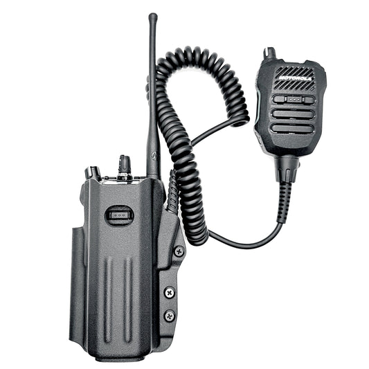 Outside Waistband & Molle Mount Kydex holster carrier for the Motorola APX N70 Single-band P25 Smart Radio with extended battery