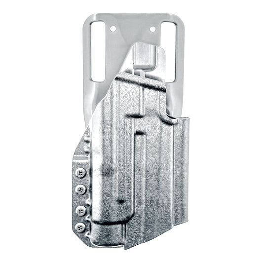 Light-Duty and Competition OWB holster for the Sig Sauer P211 GT4 and Streamlight TLR-1 HL or TLR-1 HP for Outside Waistband range & competition use.