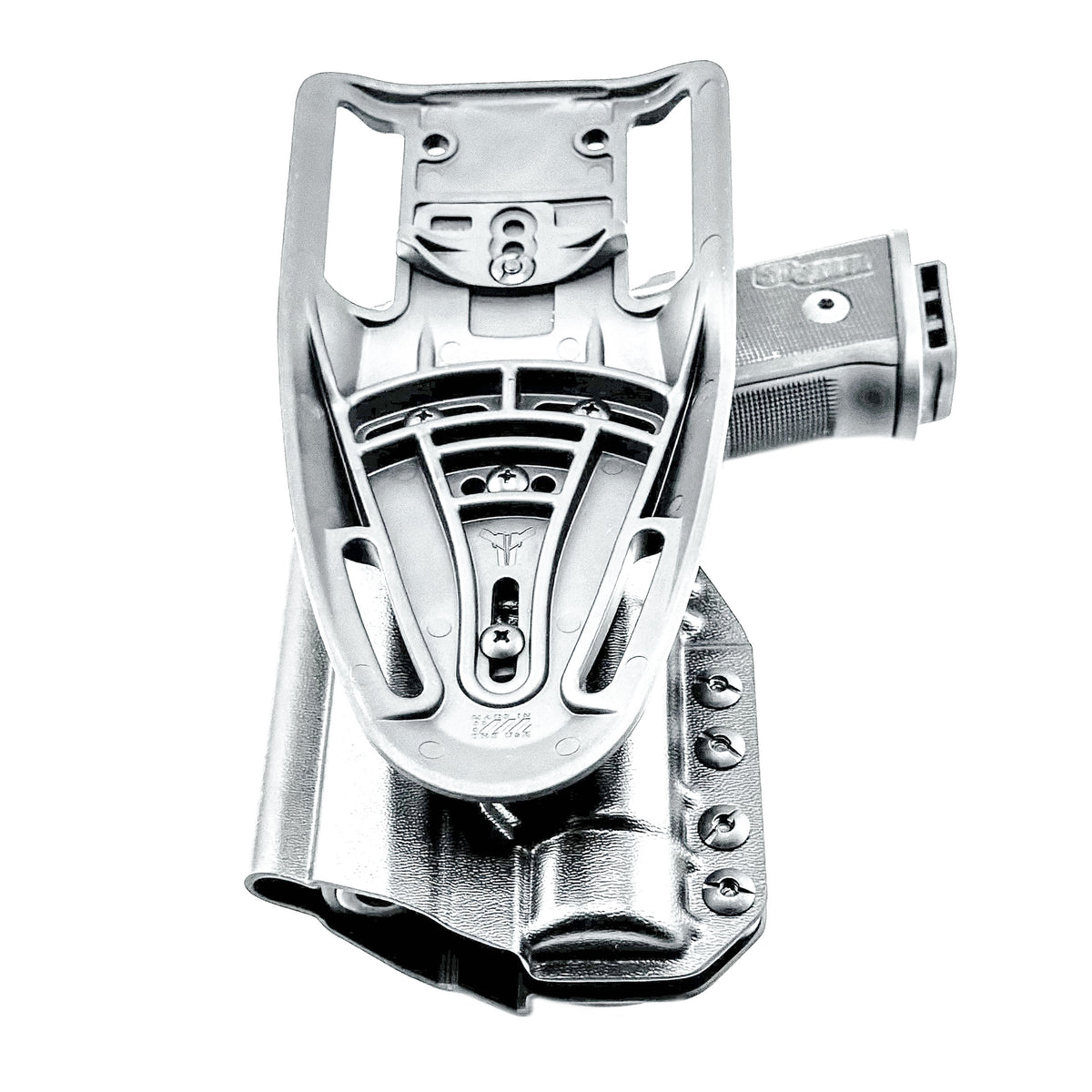 Light-Duty and Competition OWB holster for the Sig Sauer P211 GT4 and Streamlight TLR-1 HL or TLR-1 HP for Outside Waistband range & competition use.