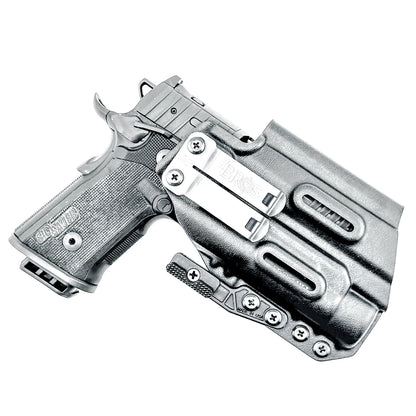 IWB holster for the Sig Sauer P211 GT4 and Streamlight TLR-1 HL or TLR-1 HP for Inside Waistband concealed carry. Optics-ready and adjustable retention.