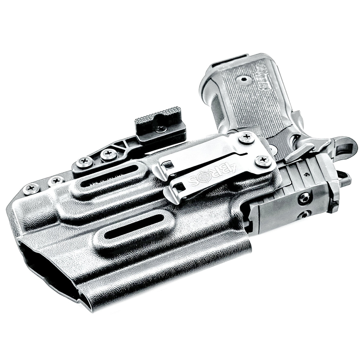 IWB holster for the Sig Sauer P211 GT4 and Streamlight TLR-1 HL or TLR-1 HP for Inside Waistband concealed carry. Optics-ready and adjustable retention.