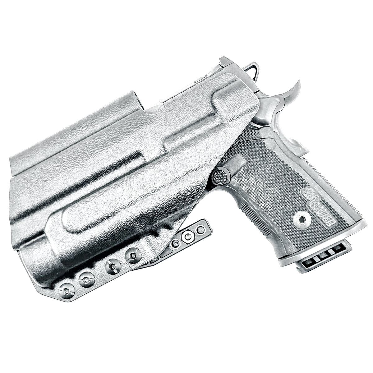 IWB holster for the Sig Sauer P211 GT4 and Streamlight TLR-1 HL or TLR-1 HP for Inside Waistband concealed carry. Optics-ready and adjustable retention.