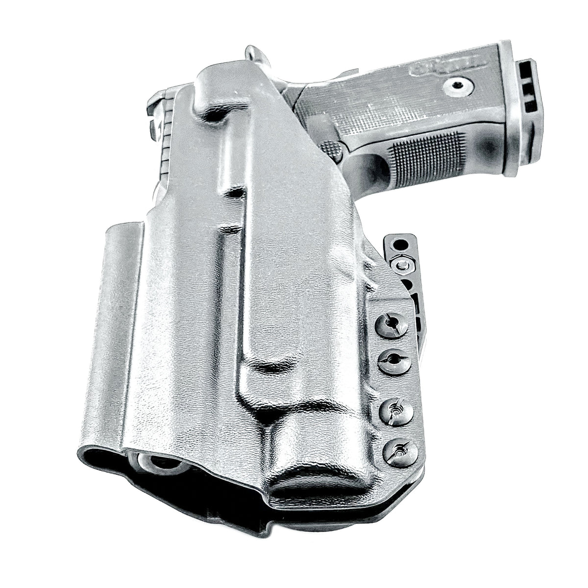 IWB holster for the Sig Sauer P211 GT4 and Streamlight TLR-1 HL or TLR-1 HP for Inside Waistband concealed carry. Optics-ready and adjustable retention.