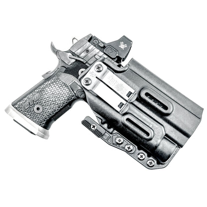 IWB holster for the Sig Sauer P211 GTO and Streamlight TLR-1 HL or TLR-1 HP for Inside Waistband concealed carry. Optics-ready and adjustable retention.