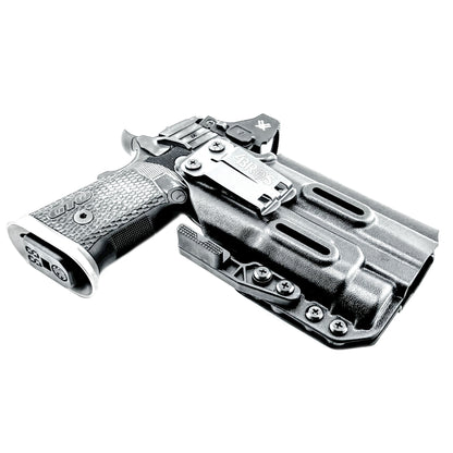 IWB holster for the Sig Sauer P211 GTO and Streamlight TLR-1 HL or TLR-1 HP for Inside Waistband concealed carry. Optics-ready and adjustable retention.