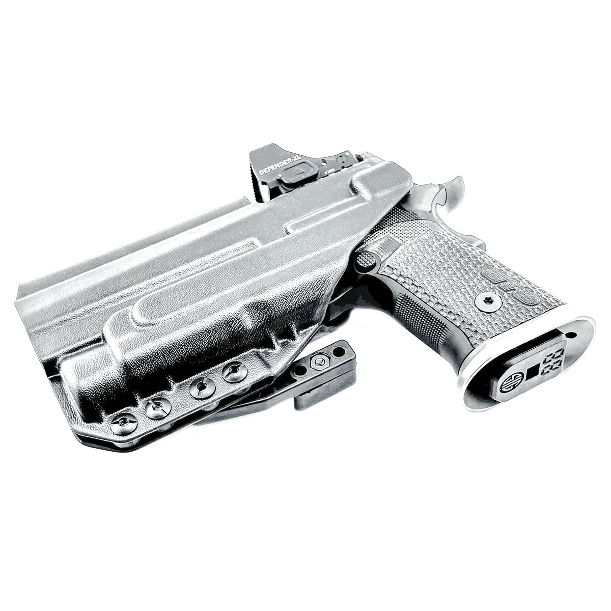 IWB holster for the Sig Sauer P211 GTO and Streamlight TLR-1 HL or TLR-1 HP for Inside Waistband concealed carry. Optics-ready and adjustable retention.
