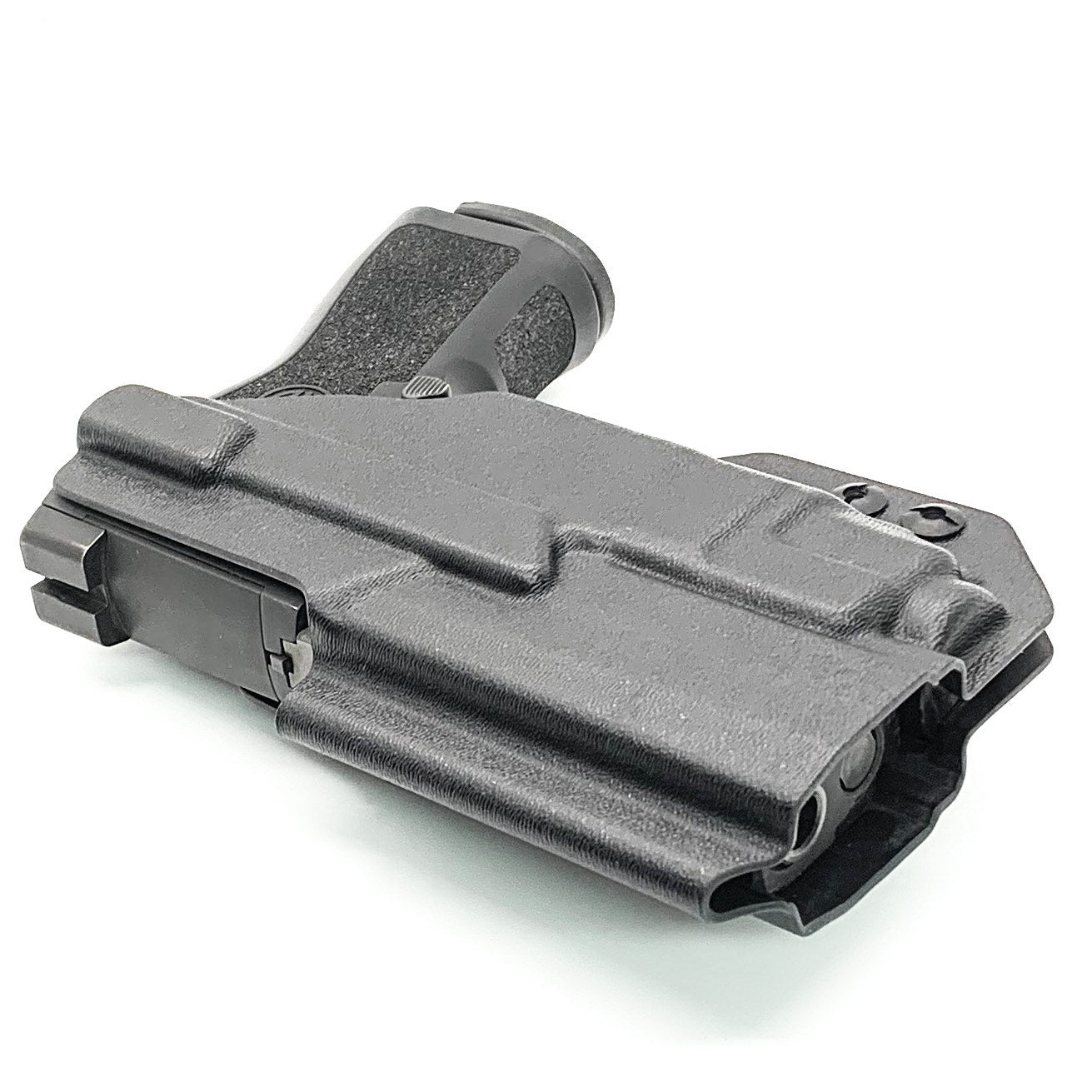 For the best inside waistband holster designed to fit the Sig Sauer P320 Compact, Carry and M18 pistols with Streamlight TLR-8 or TLR-8A weapon mounted light shop Four Brothers Holsters. Full Sweat guard Adjustable Retention Minimal material and smooth edges to reduce printing. Sig Sauer P320 Carry TLR8