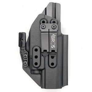 Inside Waistband Holster designed to fit the Sig Sauer P320 Full Size, X5 and M17 pistols with the Streamlight TLR-7 or TLR-7A light and GoGuns USA Gas Pedal mounted to the pistol. The holster retention is on the light itself and not the pistol,  the holster will not work without the light mounted on the firearm.