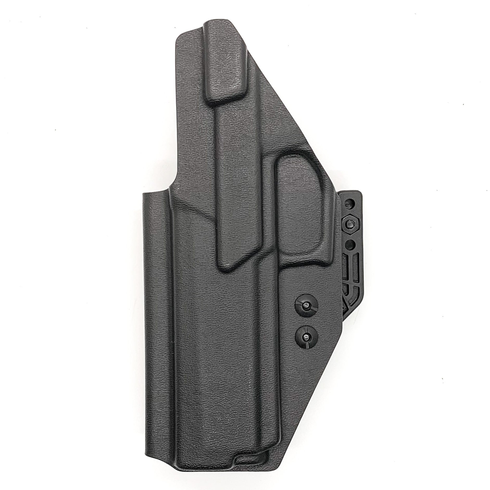 For the best inside Waistband Kydex holster designed to fit the Sig Sauer P320 Full size and M17 pistols shop Four Brothers Holsters. Full sweatguard, adjustable retention, adjustable ride height, and cant.  Minimal material, smooth edges to reduce printing, accommodates most red dot sights.  Proudly made in the USA.
