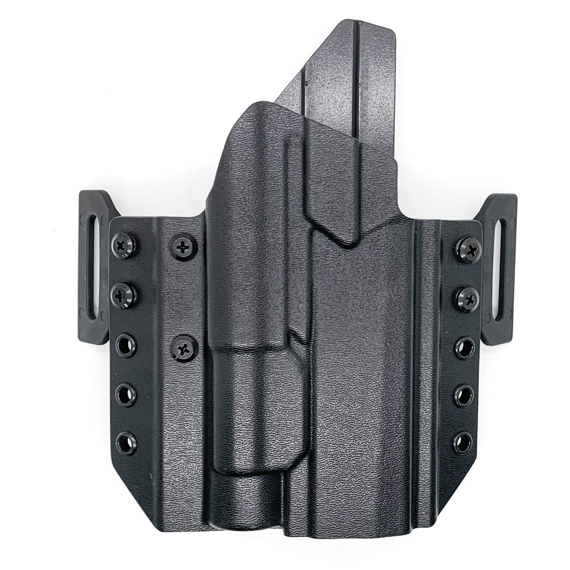 For the best OWB Outside Waistband Pancake Style holster for the Sig Sauer P320 with the Streamlight TLR-1 HL, shop Four Brothers Holsters.  Adjustable cant, cleared for red dot sights and enclosed emitter optics. Short, fast shipping with 24-hour lead times.