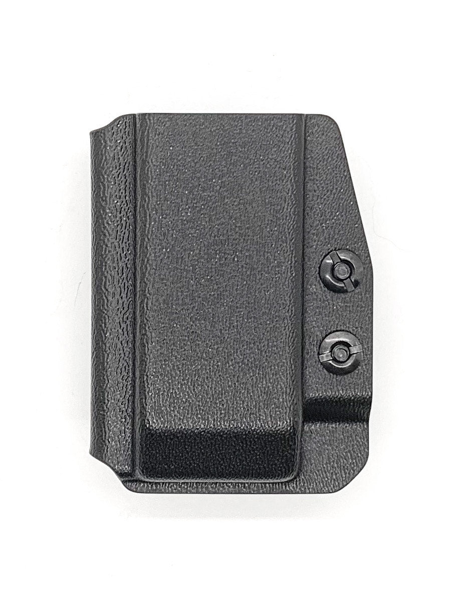 For the Best Kydex IWB AIWB appendix inside waistband magazine pouch carrier or holster for the Sig Sauer P320-XTEN 10mm, shop Four Brothers Holsters. Suitable for belt widths of 1 1/2" & 1 3/4". Adjustable retention. Appendix Carry IWB Carrier Holster XTEN X10 X TEN 10