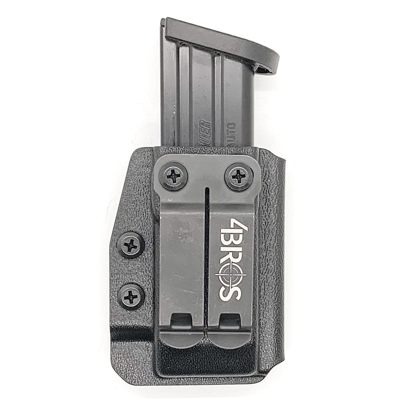 For the Best Kydex IWB AIWB appendix inside waistband magazine pouch carrier or holster for the Sig Sauer P320-XTEN 10mm, shop Four Brothers Holsters. Suitable for belt widths of 1 1/2" & 1 3/4". Adjustable retention. Appendix Carry IWB Carrier Holster XTEN X10 X TEN 10