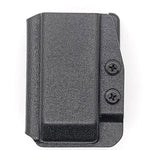 For the Best OWB Outside Waistband Kydex Magazine Pouch designed to fit the Smith & Wesson M&P 2.0 10mm Magazine, shop Four Brothers Holsters. Suitable for belt widths of 1 1/2", 1 3/4". 2" & 2 1/2" Adjustable retention and cant outside waist carrier holster. Will allow bullets forward & bullets back orientation.