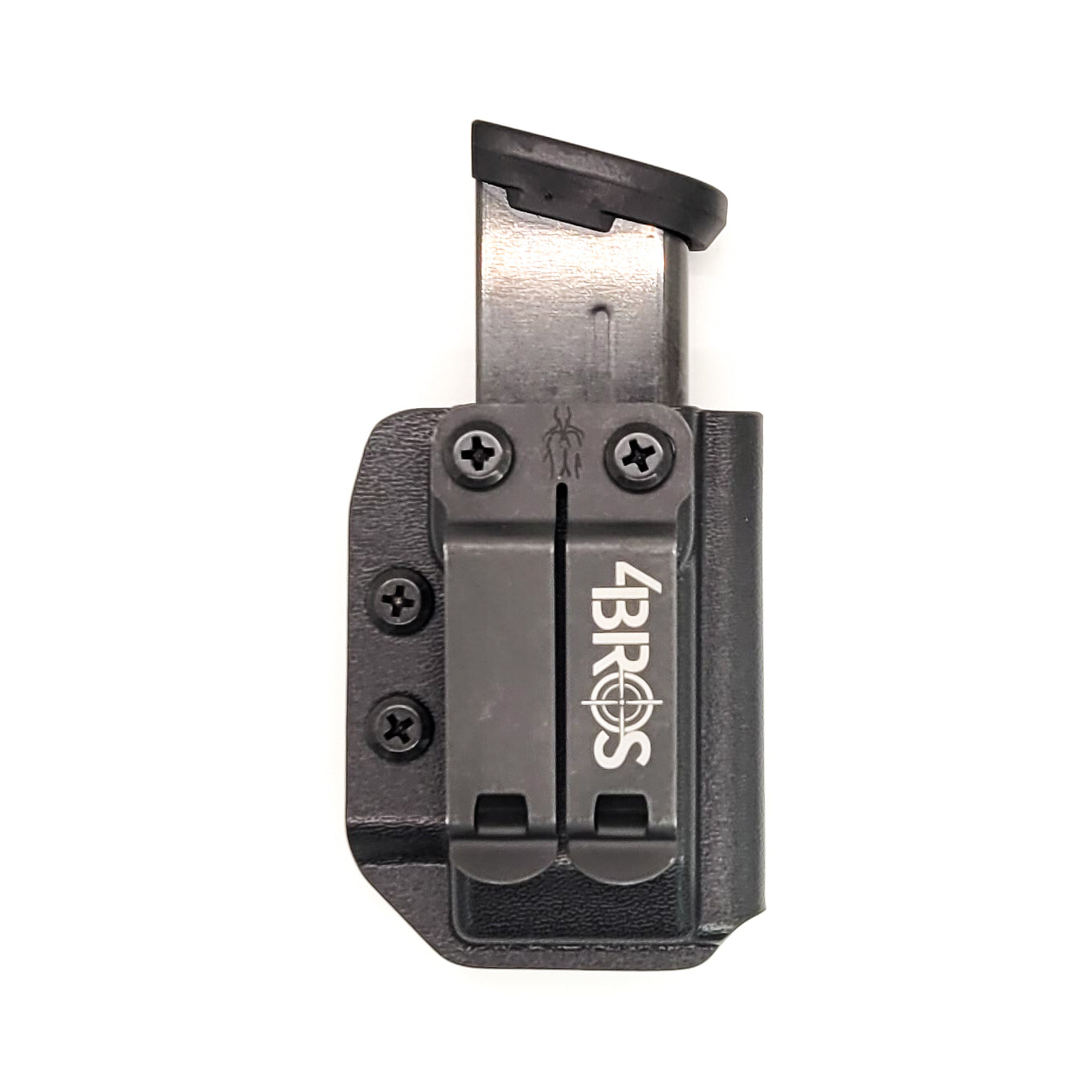 For the Best Kydex IWB AIWB appendix inside waistband magazine pouch for Sig P365-FUSE, shop Four Brothers Holsters. Suitable for belt widths of 1 1/2" & 1 3/4". Adjustable retention. Appendix Carry IWB Carrier Holster Hellcat Pro, Sig P365XL, P365-XMACRO, Glock 43X & 48, Smith and Wesson Equalizer, and Shield Plus

