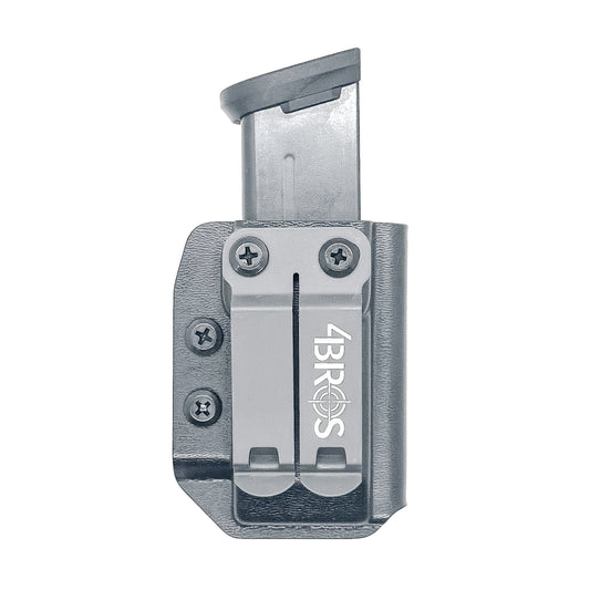 Black Kydex IWB AIWB appendix inside waistband magazine pouch for Sig P365-XMACRO P365 X Macro from Four Brothers Holsters. Proudly made in the USA.