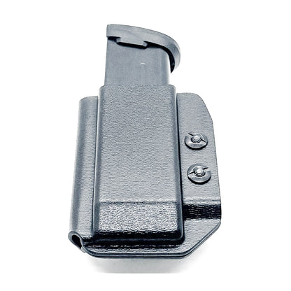 Black Kydex IWB AIWB appendix inside waistband magazine pouch for Sig P365-XMACRO P365 X Macro from Four Brothers Holsters. Proudly made in the USA.