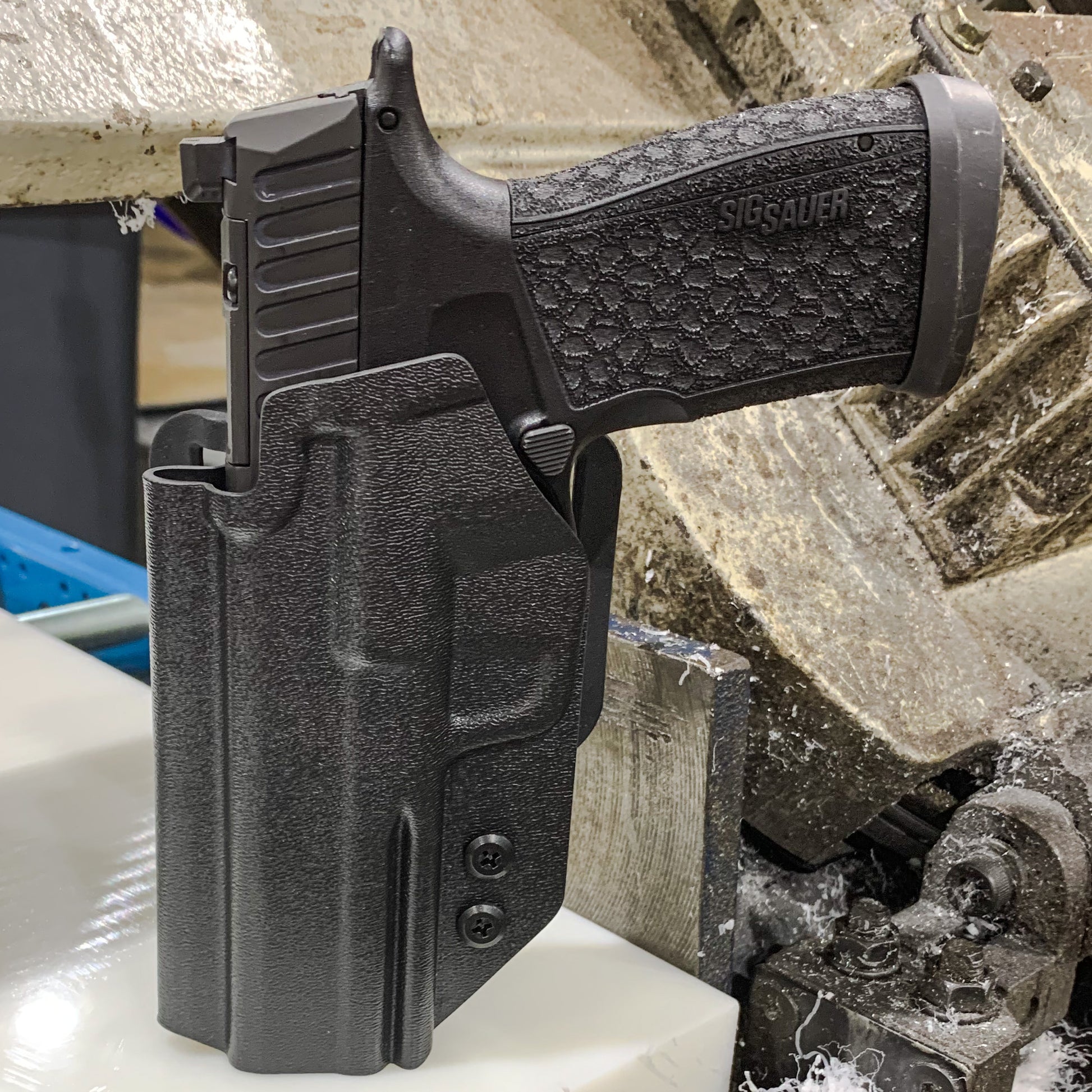 For the 2024 best Outside Waistband OWB Kydex Holster designed to fit the Sig Sauer P365-FUSE handgun, shop Four Brothers 4BROS Holsters. Full sweat guard, adjustable retention. Open muzzle for threaded barrel and cleared for red dot sights. P 365 FUSE Pistol Holsters 4Bros Four Brother Made in the USA

