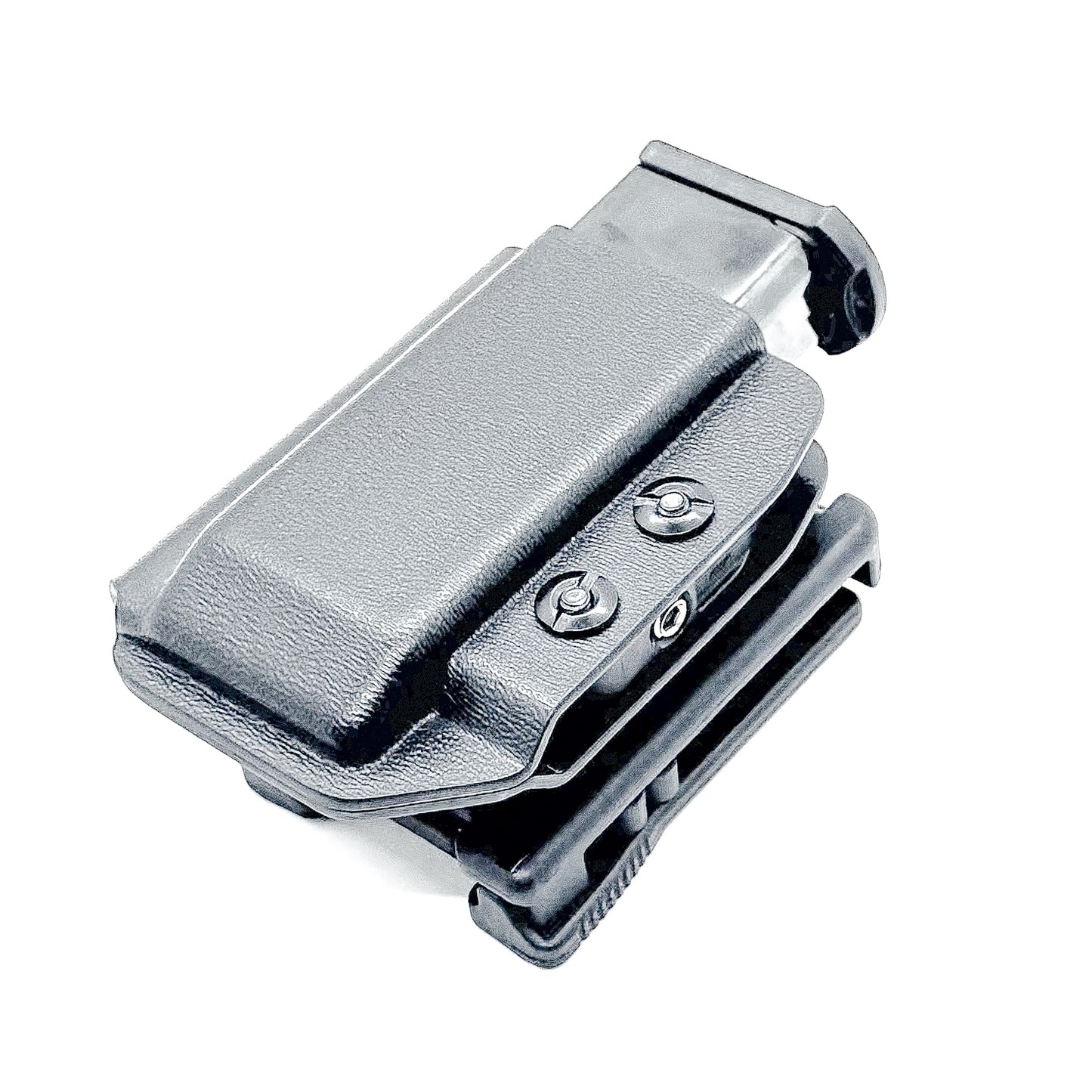 Black Kydex OWB Outside Waistband magazine pouch for Sig P365XL P 365 XL from Four Brothers Holsters. 4BROS, proudly made in the USA! 