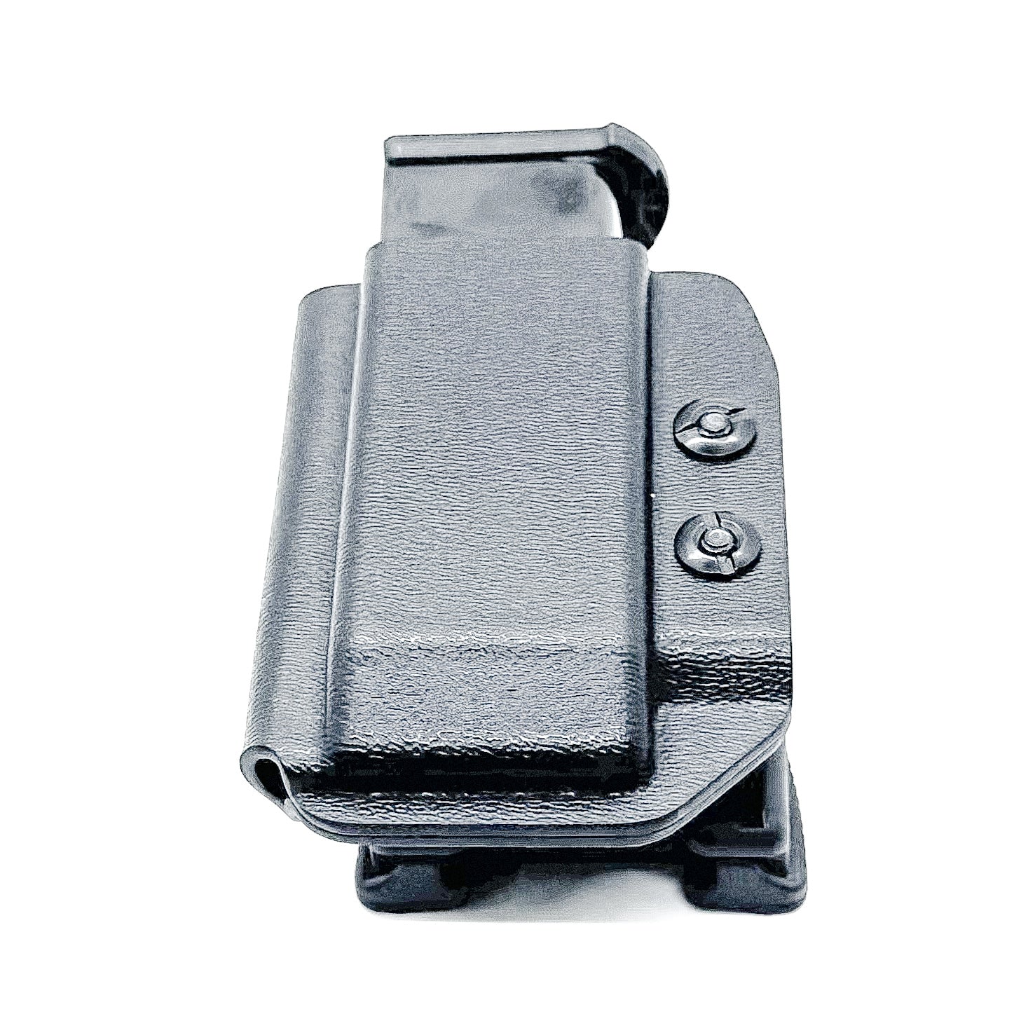 Black Kydex OWB Outside Waistband magazine pouch for Sig P365XL P 365 XL from Four Brothers Holsters. 4BROS, proudly made in the USA! 
