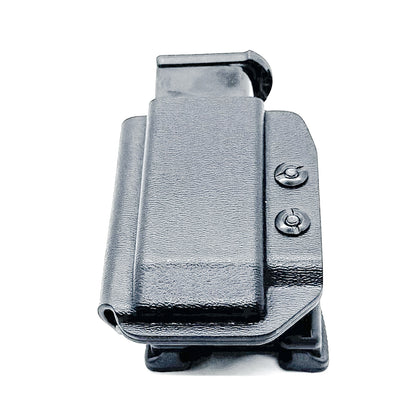Black Kydex OWB Outside Waistband magazine pouch for Sig P365XL P 365 XL from Four Brothers Holsters. 4BROS, proudly made in the USA! 