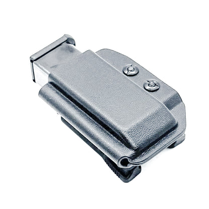 Black Kydex OWB Outside Waistband magazine pouch for Sig P365XL P 365 XL from Four Brothers Holsters. 4BROS, proudly made in the USA! 
