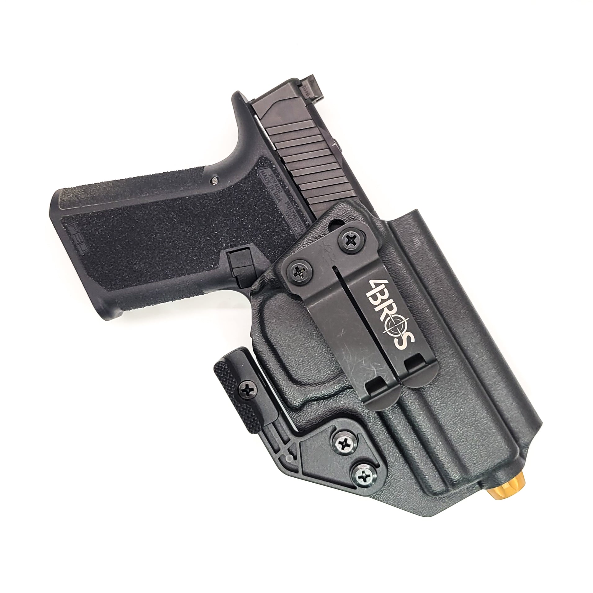 For the best, Inside Waistband IWB AIWB Appendix Kydex Holster designed to fit the Polymer80 PF940C pistol, shop Four Brothers 4BROS Holsters.  Adjustable retention, high sweat guard, formed accommodates threaded barrels and most red dot sights. Made in the USA 