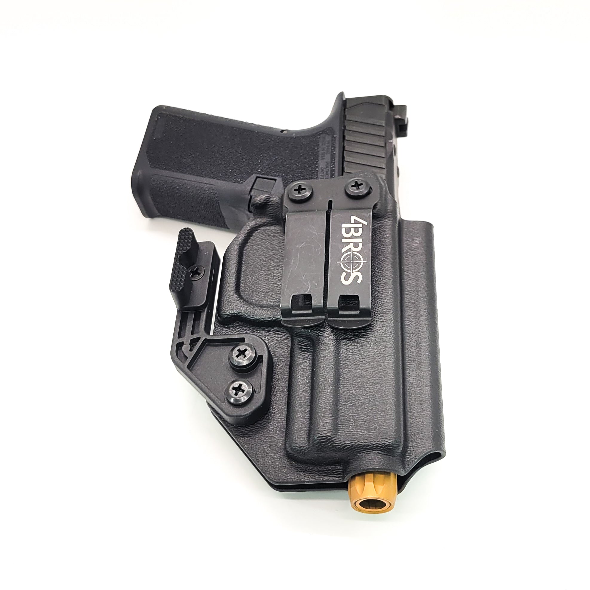 For the best, Inside Waistband IWB AIWB Appendix Kydex Holster designed to fit the Polymer80 PF940C pistol, shop Four Brothers 4BROS Holsters.  Adjustable retention, high sweat guard, formed accommodates threaded barrels and most red dot sights. Made in the USA 