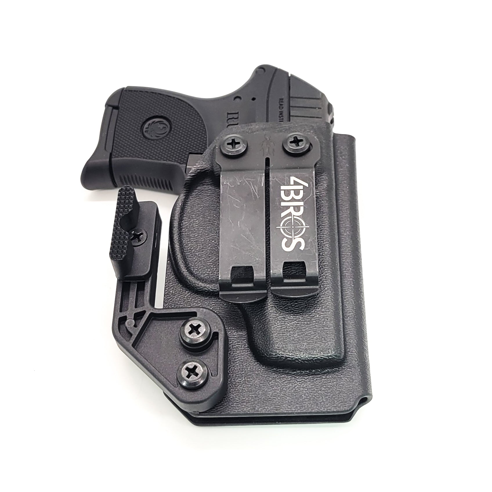 For the best Inside Waistband AIWB IWB Pocket Kydex Holster designed to fit the Ruger LCP 380, shop 4BROS Four Brothers Holsters. The holster is designed with adjustable retention and accommodates the concealment wing to reduce printing and improve comfort. Proudly Made in the USA