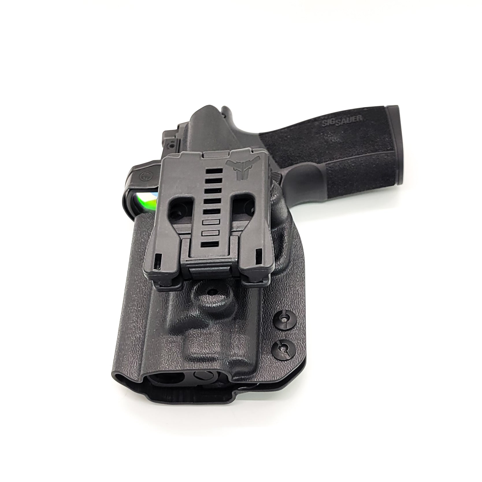 For the best, most comfortable Outside Waistband OWB Kydex Holster designed to fit the Sig Sauer P365-XMACRO, P365-XMACRO COMP, P365-XMACRO TACOPS, and P365-XMACRO COMP ROMEOZERO ELITE. with the GoGunsUSA Gas Pedal. shop Four Brothers 4BROS holsters. Adjustable retention & cant smooth edges for comfort & concealment 