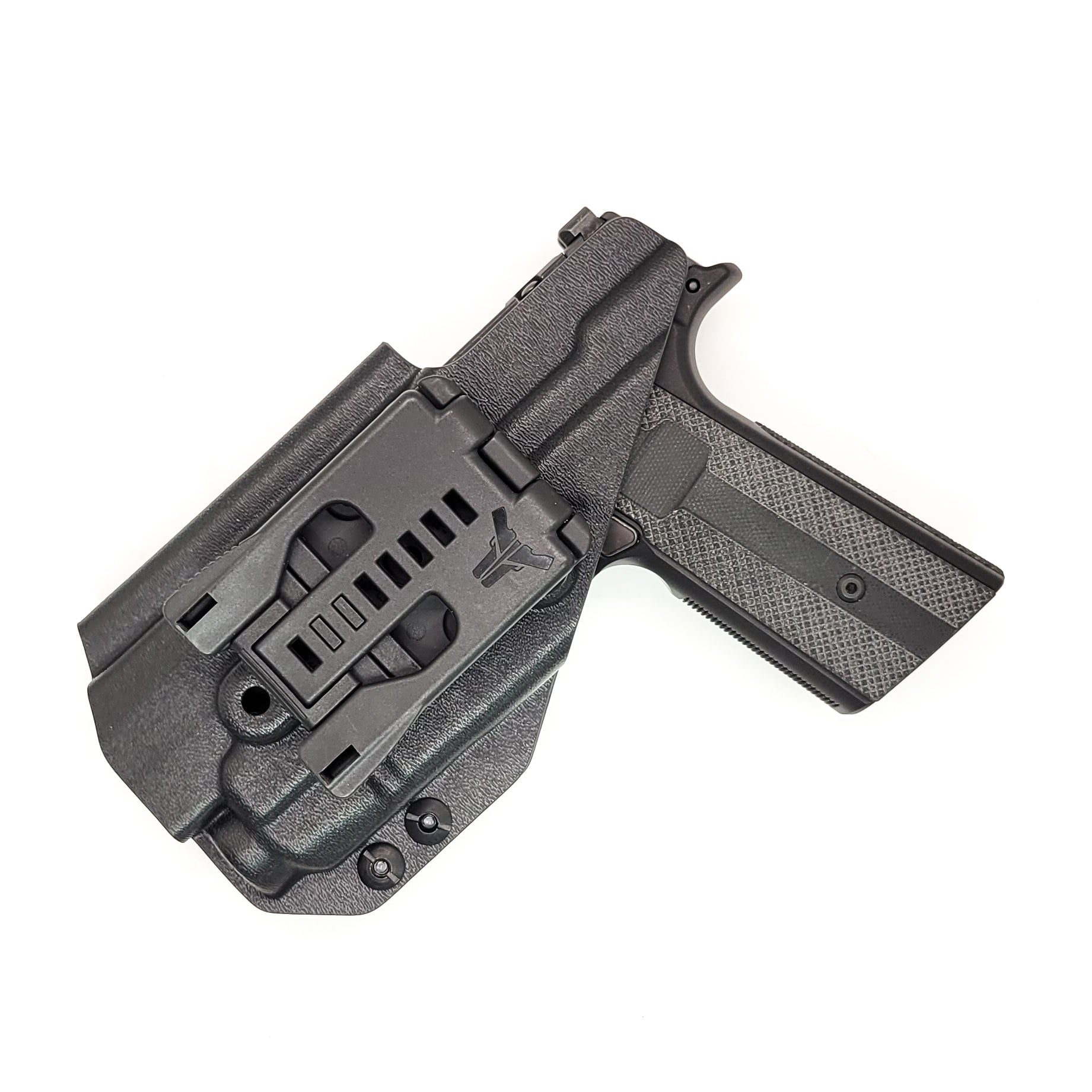 For the best concealed OWN Outside Waistband Kydex Holster designed to fit the Sig Sauer P365-XMACRO, P365, and P365XL with the Mischief Machine Alpha, Omega, & Commander Grip Module and the Streamlight TLR-7A or TLR-7, shop Four Brothers Holsters. Full sweat guard, Open muzzle, cut for red dot sights. MACRO TLR7 TLR 7