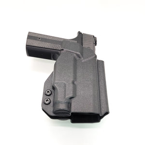 For the best concealed OWB Outside Waistband Kydex Holster designed to fit the Sig Sauer P365-XMACRO, P365, and P365XL with the Mischief Machine Alpha, Omega, & Commander Grip Module and the Streamlight 1913 TLR-7 Sub, shop Four Brothers Holsters. Full sweat guard, Open muzzle, cut for red dot sights. MACRO TLR7 Sub