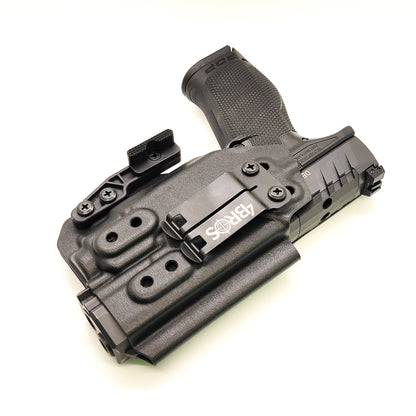 For the best concealed carry Inside Waistband IWB AIWB Holster designed to fit the Walther PDP Compact 4" pistol with Streamlight TLR-8 on the firearm, shop Four Brothers Holsters. Cut for red dot sight, full sweat guard, adjustable retention & open muzzle for threaded barrels & compensators.