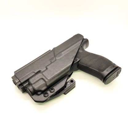 For the best concealed carry Inside Waistband IWB AIWB Holster designed to fit the Walther PDP 4" Full-Size & Compact pistol with Streamlight TLR-8 on the firearm, shop Four Brothers Holsters. Cut for red dot sight, full sweat guard, adjustable retention & open muzzle for threaded barrels & compensators.