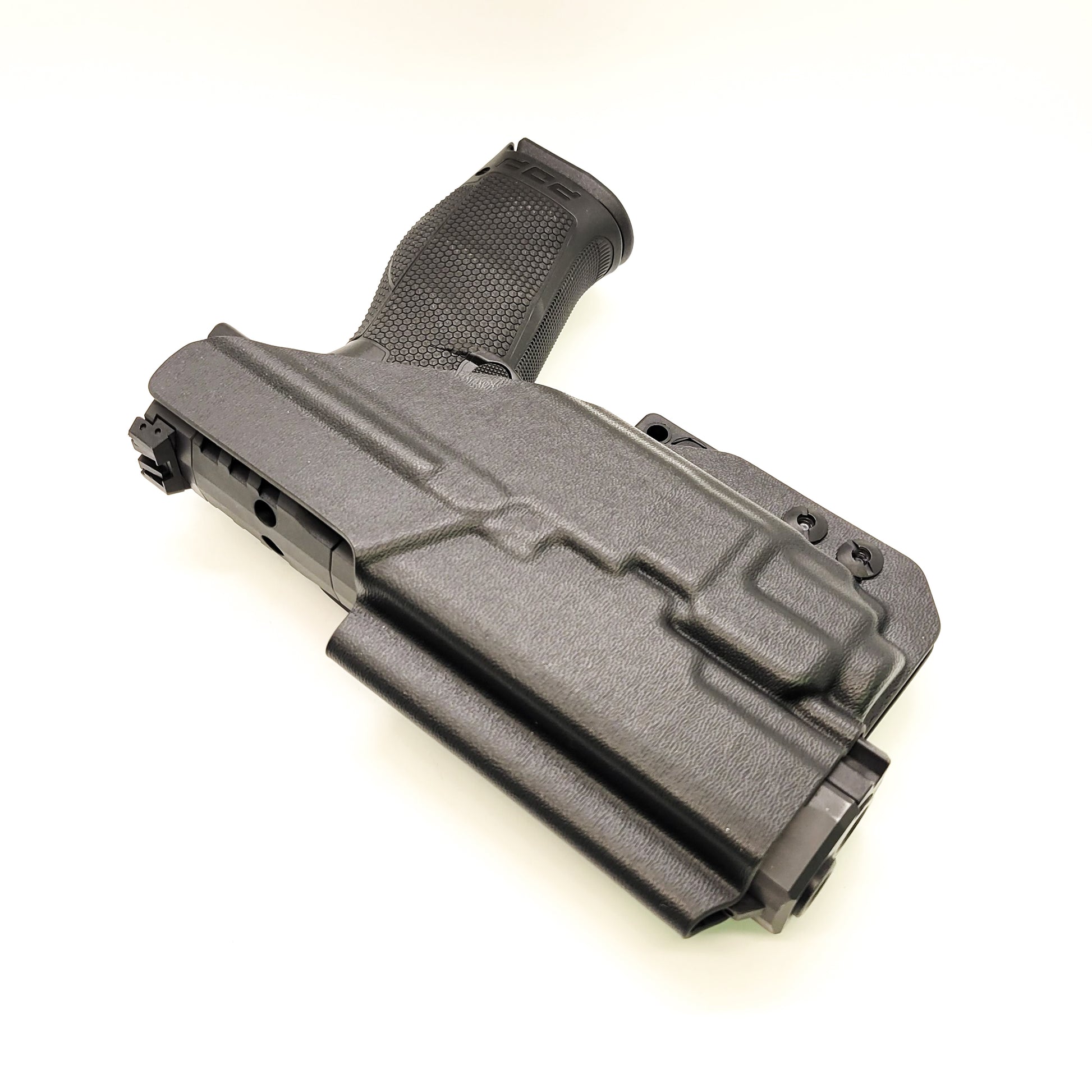 For the best concealed carry Inside Waistband IWB AIWB Holster designed to fit the Walther PDP 4" Full-Size & Compact pistol with Streamlight TLR-8 on the firearm, shop Four Brothers Holsters. Cut for red dot sight, full sweat guard, adjustable retention & open muzzle for threaded barrels & compensators.