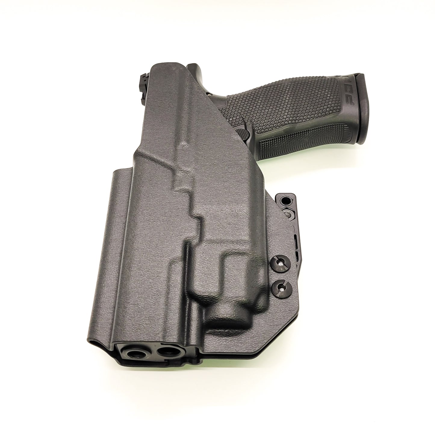 For the best concealed carry Inside Waistband IWB AIWB Holster designed to fit the Walther PDP Pro SD Compact 4" pistol and Streamlight TLR-8 mounted on the firearm, shop Four Brothers Holsters. Cut for red dot sight, full sweat guard, adjustable retention & open muzzle for threaded barrels & compensators.