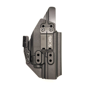 For the best concealed carry Inside Waistband IWB AIWB Holster designed to fit the Walther PDP Compact 5" pistol with Streamlight TLR-8 on the firearm, shop Four Brothers Holsters. Cut for red dot sight, full sweat guard, adjustable retention & open muzzle for threaded barrels & compensators.
