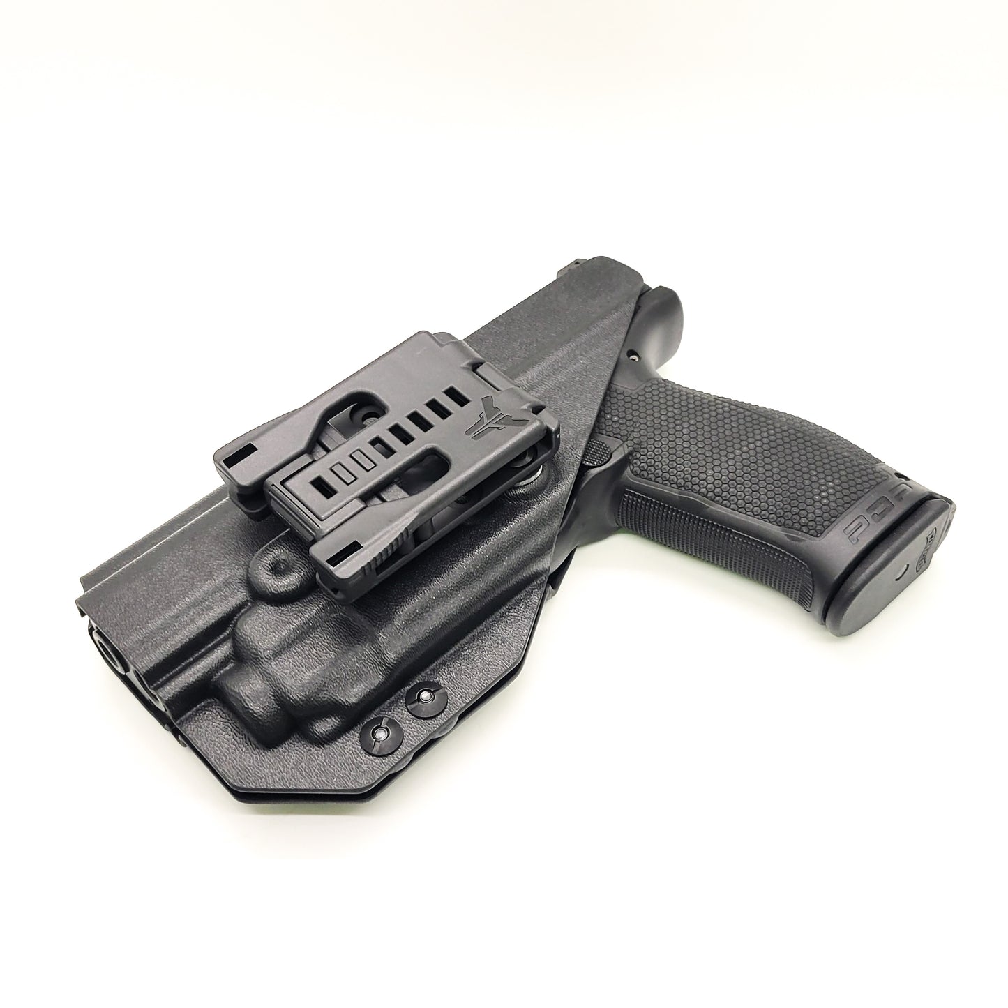 For the best Outside Waistband Taco Style Holster designed to fit the Walther PDP 4.5" Full-Size pistol with the Streamlight TLR-8 mounted on the firearm, shop Four Brothers Holsters. Cut for red dot sight, full sweat guard, adjustable retention & open muzzle for threaded barrels & compensators.