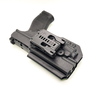 For the best Outside Waistband Taco Style Holster designed to fit the Walther PDP 4.5" Full-Size pistol with the Streamlight TLR-8 mounted on the firearm, shop Four Brothers Holsters. Cut for red dot sight, full sweat guard, adjustable retention & open muzzle for threaded barrels & compensators.