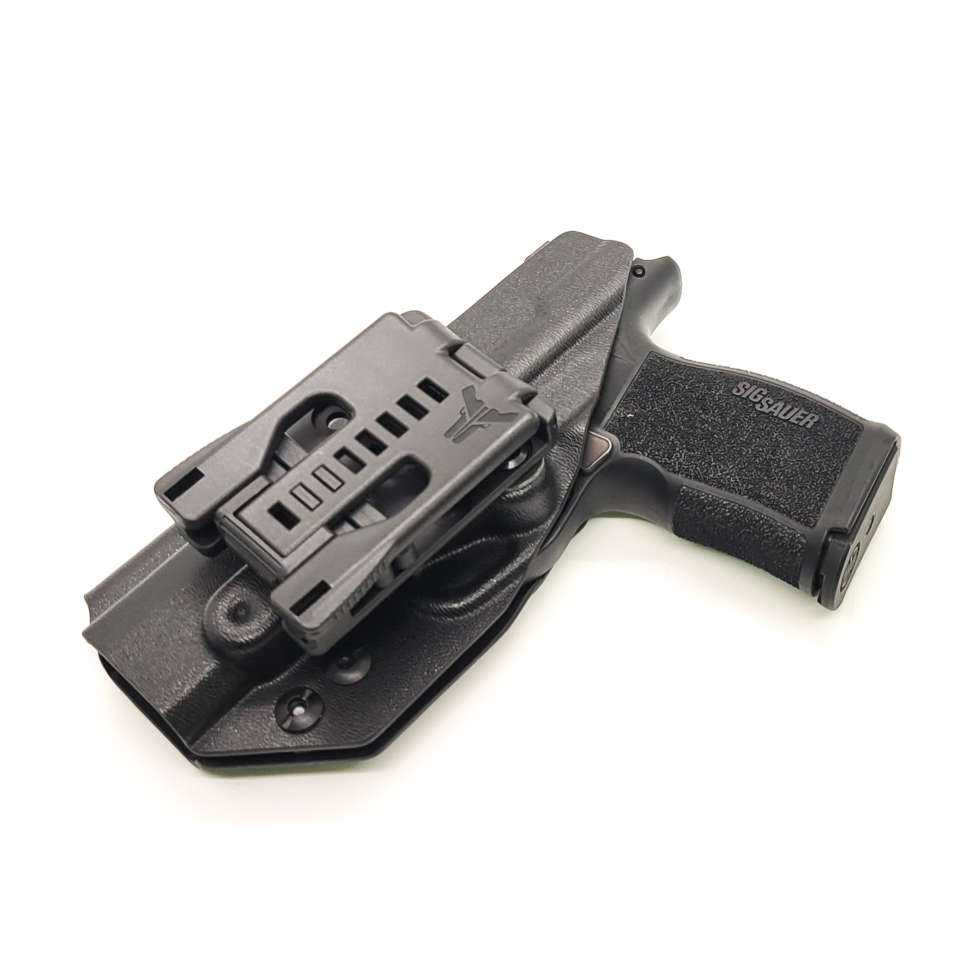 For the best, most comfortable, easily concealed, Outside Waistband OWB Kydex Holster that is designed to fit the Sig Sauer P365, P365X, and P365XL handgun, shop Four Brothers Holsters. Full sweat guard, adjustable retention. Open muzzle for threaded barrels, cleared for red dot sights. Made in USA P 365 X XL