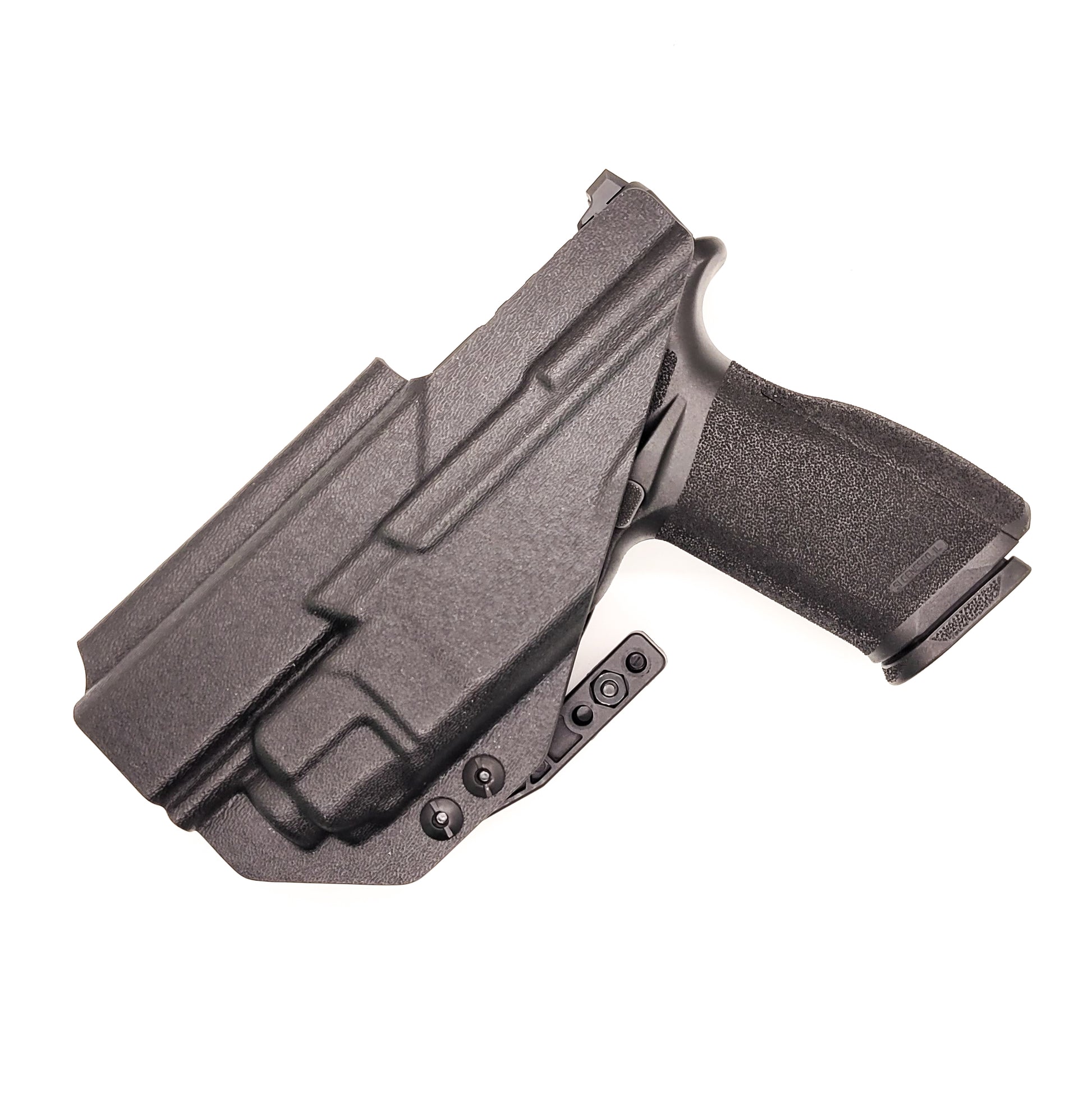 For the best IWB Inside Waistband Holster designed to fit the Springfield Armory Echelon and Streamlight TLR-8A, shop Four Brothers Holsters. Full sweat guard, adjustable retention, clear dor a red dot sight, minimal material & smooth edges to reduce printing. Proudly made in the USA by veterans and law enforcement.