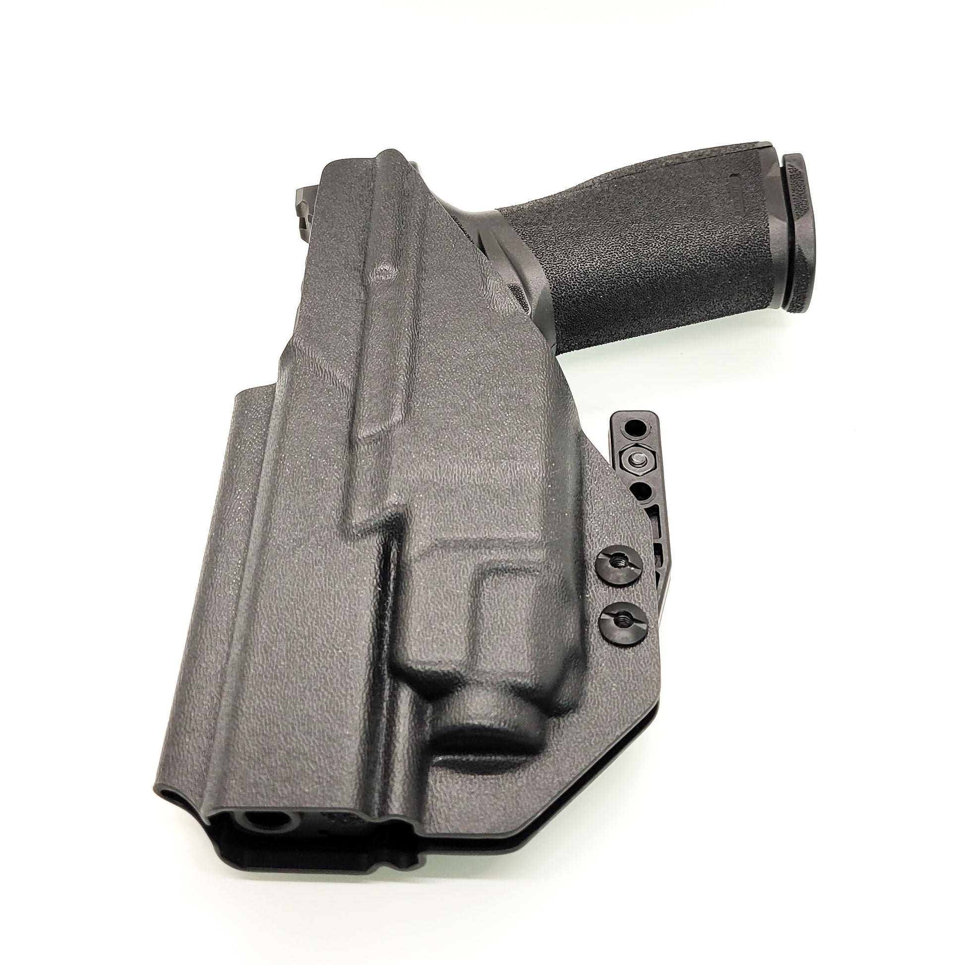 For the best IWB Inside Waistband Holster designed to fit the Springfield Armory Echelon and Streamlight TLR-8A, shop Four Brothers Holsters. Full sweat guard, adjustable retention, clear dor a red dot sight, minimal material & smooth edges to reduce printing. Proudly made in the USA by veterans and law enforcement.