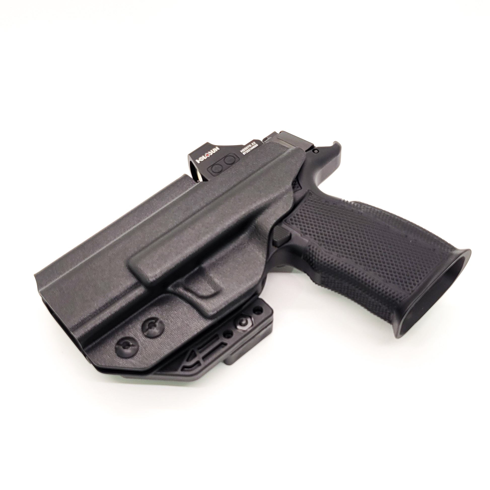 For the best concealed IWB AIWB Inside Waistband Holster designed to fit the Sig Sauer P365-XMACRO, P365XL or P365 slide with the Icarus Precision A.C.E. 365 "X" MACRO or A.C.E. 365 XL EVO Grip Module, shop Four Brothers Holsters. Full sweat guard, Open muzzle for threaded barrels, cut for red dot sights. MACRO X 365